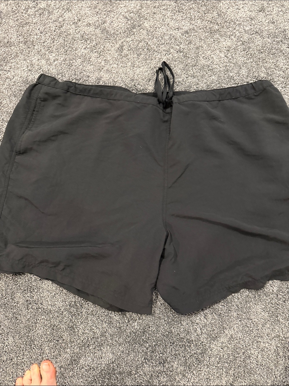 L.L. Bean Women's Black Athletic Drawstring Shorts Quick Dry